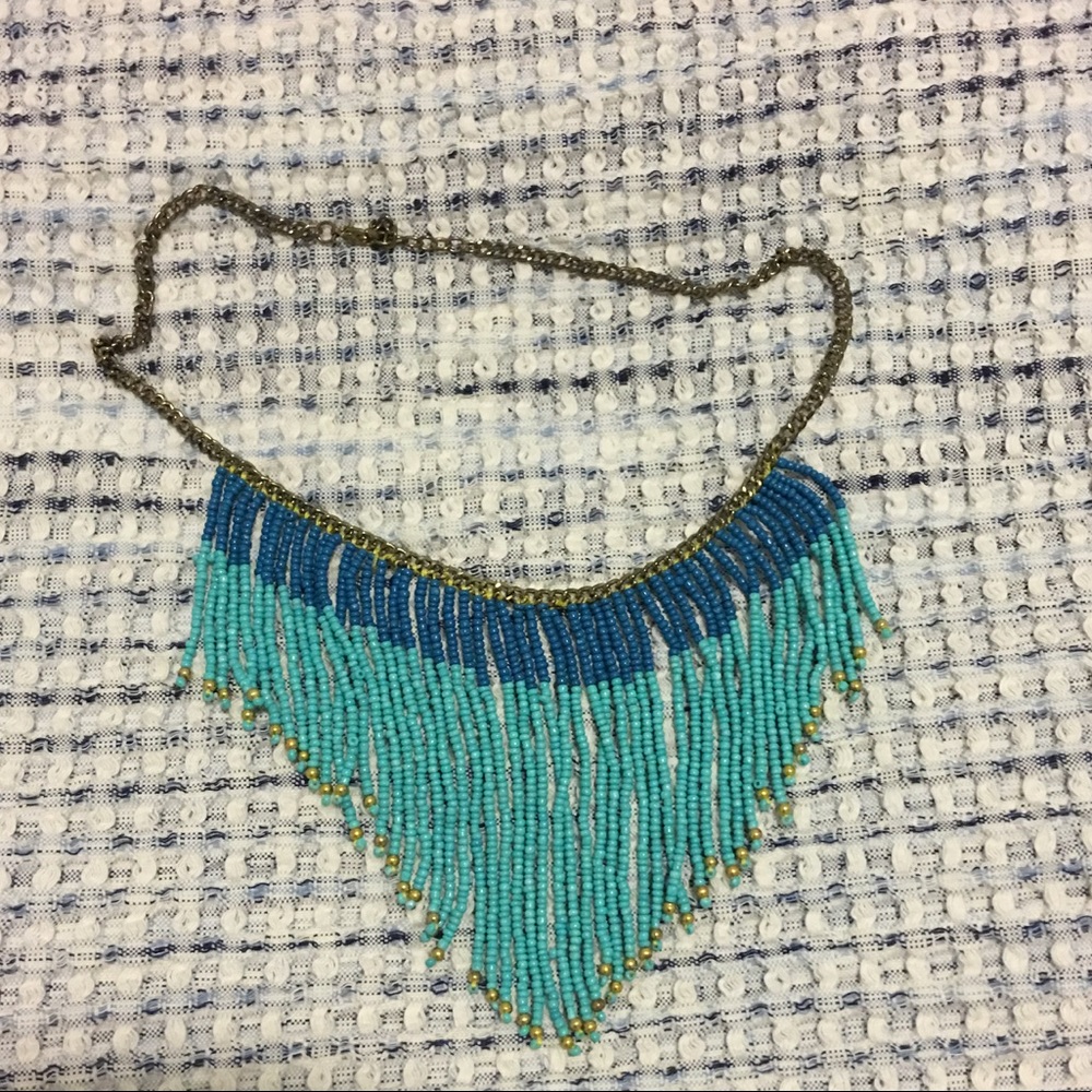Blue and Turquoise Ombré necklace!